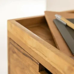 Etagère murale carrée en bois d'acacia Orane