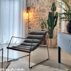 Fauteuil assise suspendue kaki Rosalie