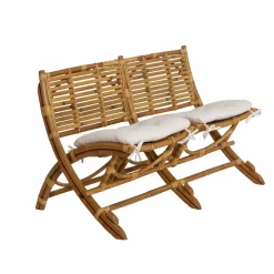 Fauteuil cinéma en rotin 2 places Mayeul