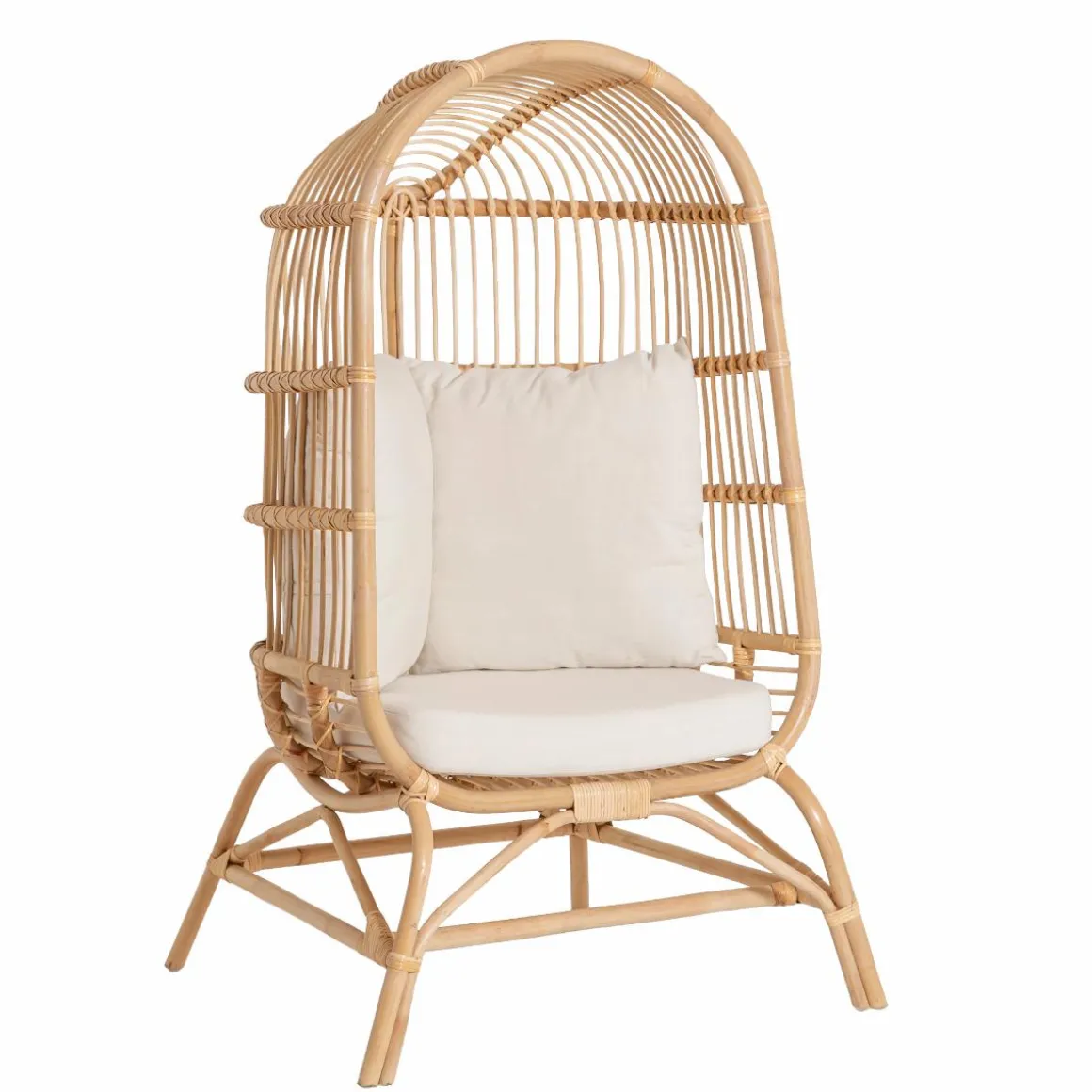 Fauteuil confort haut en rotin Rattan
