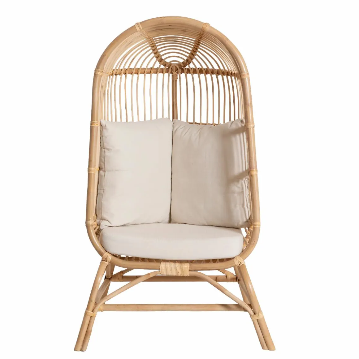 Fauteuil confort haut en rotin Rattan
