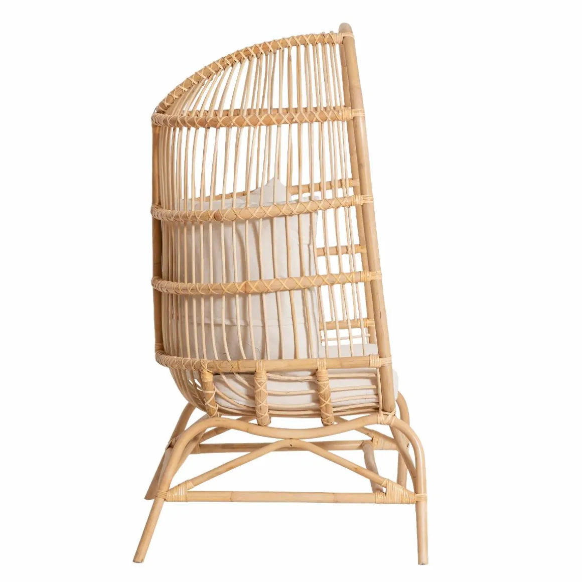 Fauteuil confort haut en rotin Rattan