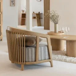 Fauteuil en bois de manguier Térence