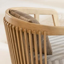 Fauteuil en bois de manguier Térence