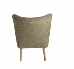 Fauteuil en coton kaki Castille