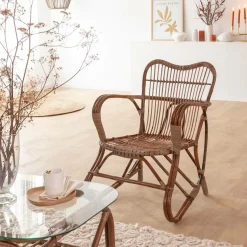 Fauteuil en rotin arrondi Rattan