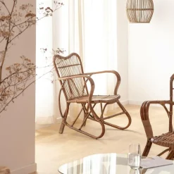 Fauteuil en rotin arrondi Rattan