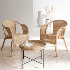 Fauteuil en rotin Nohan