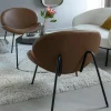 Fauteuil en simili-cuir Dorian