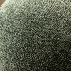 Fauteuil en tissu bouclette avec dossier vert Teresia