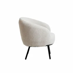 Fauteuil en tissu bouclette confort Orenzo