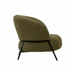 Fauteuil en tissu bouclette Aaron