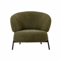 Fauteuil en tissu bouclette Aaron