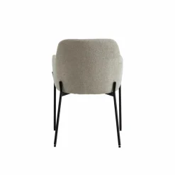 Fauteuil en tissu écru Aëlys (lot de 2)