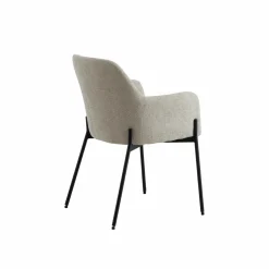 Fauteuil en tissu écru Aëlys (lot de 2)