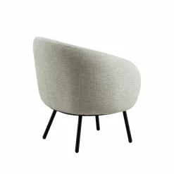 Fauteuil en tissu écru confort Orenzo