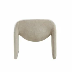 Fauteuil en tissu écru Théa