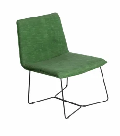 Fauteuil en tissu et métal Isaure