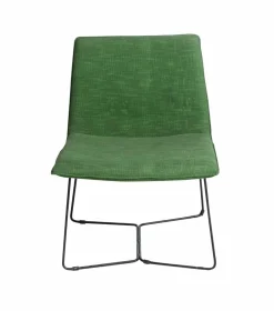 Fauteuil en tissu et métal Isaure