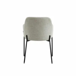Fauteuil en tissu sable Aëlys (lot de 2)
