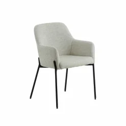 Fauteuil en tissu sable Aëlys (lot de 2)