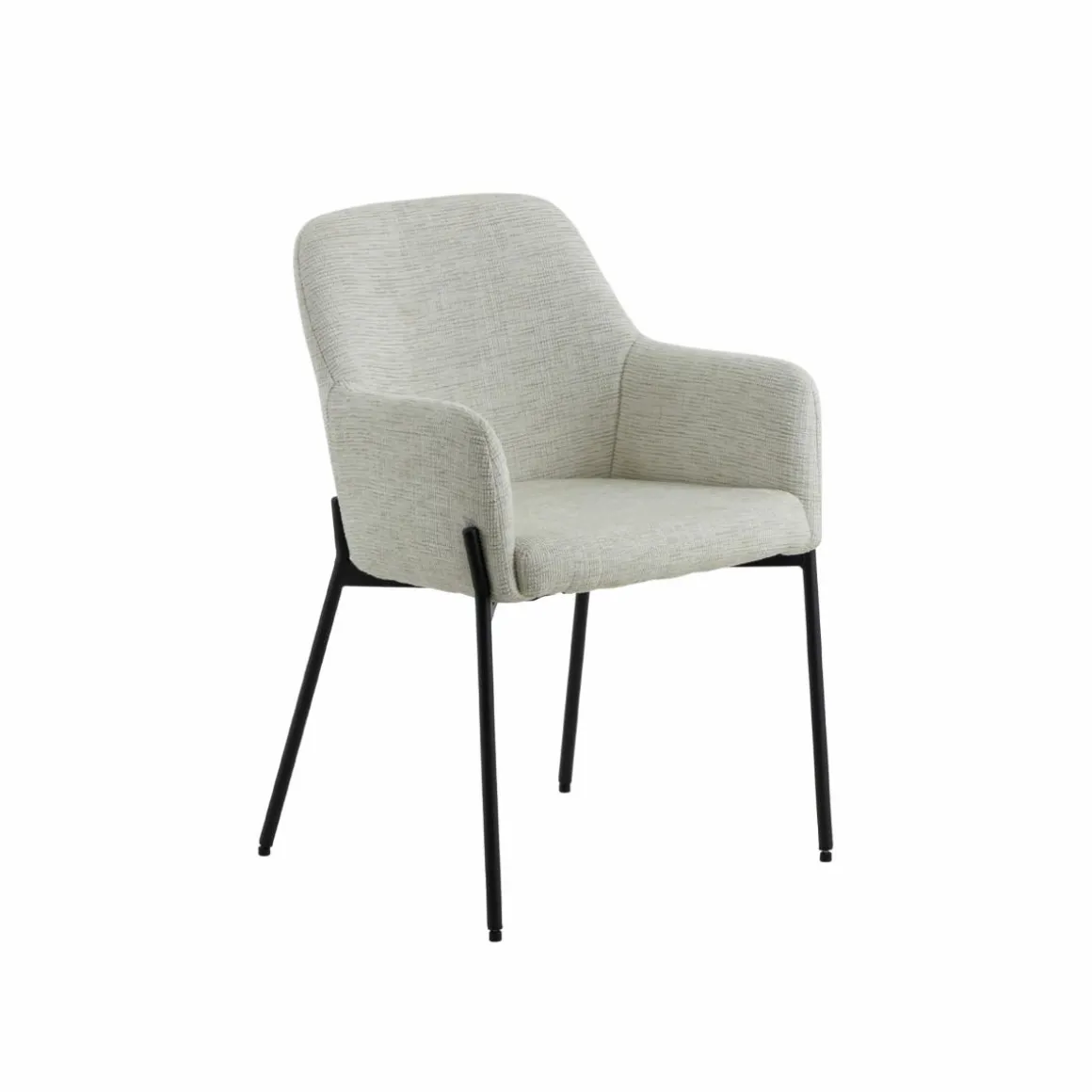 Fauteuil en tissu sable Aëlys (lot de 2)