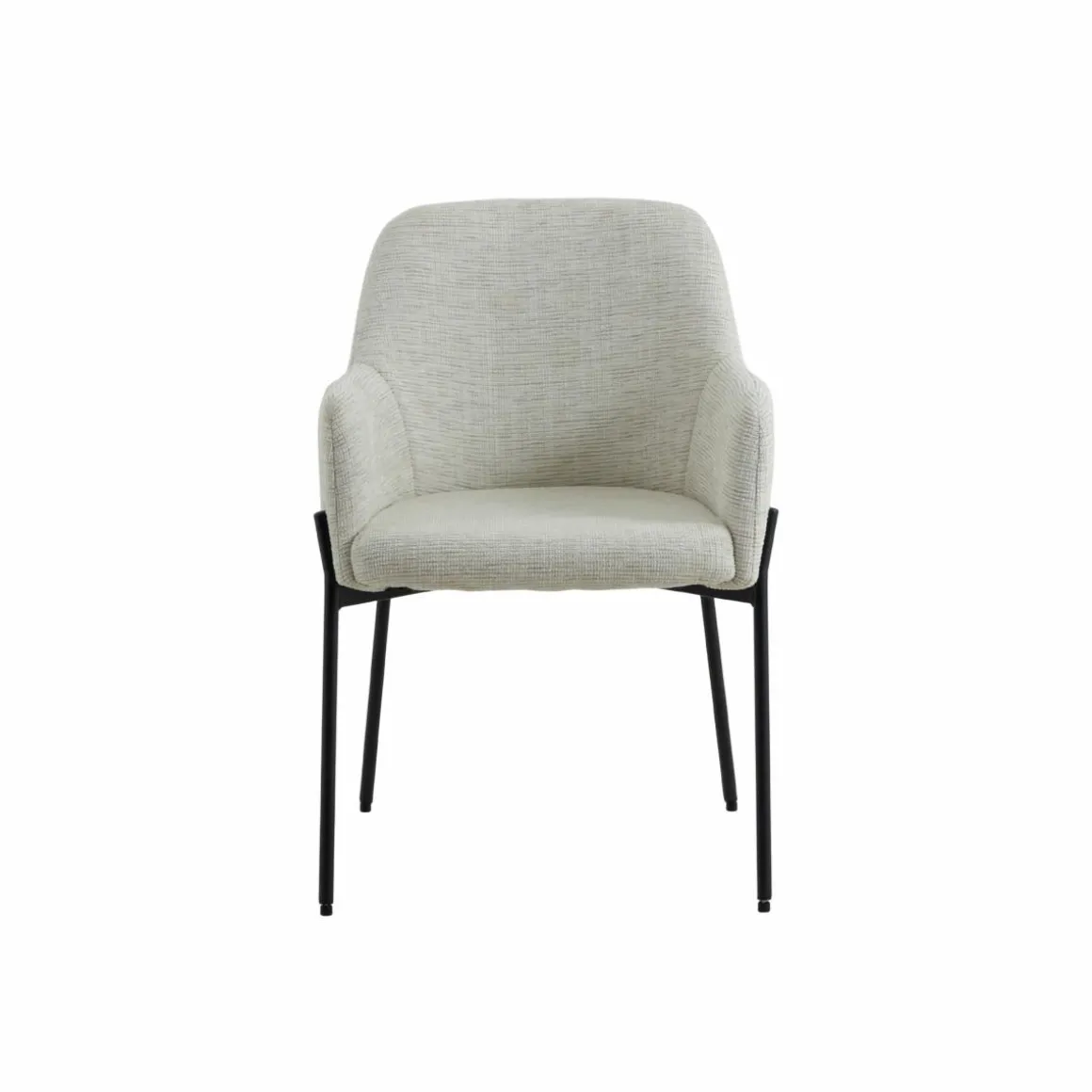 Fauteuil en tissu sable Aëlys (lot de 2)