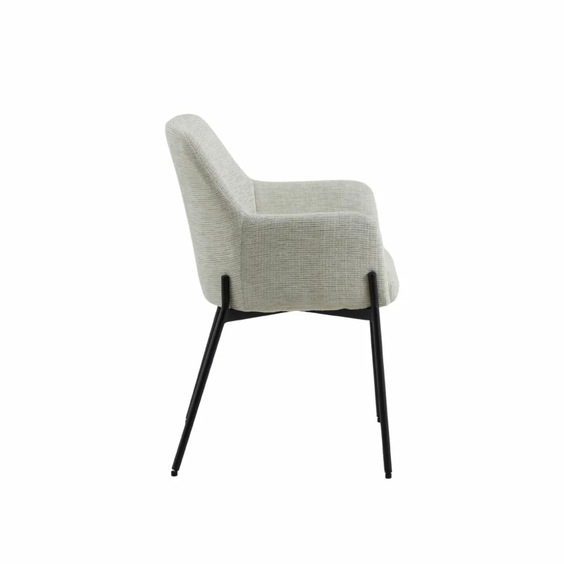 Fauteuil en tissu sable Aëlys (lot de 2)