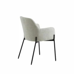 Fauteuil en tissu sable Aëlys (lot de 2)
