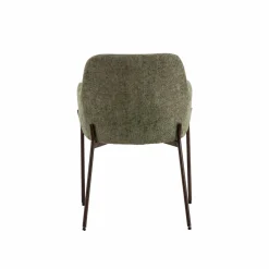 Fauteuil en tissu vert Aëlys (lot de 2)