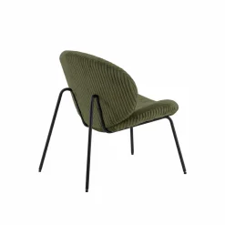 Fauteuil en velours vert Dorian