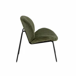 Fauteuil en velours vert Dorian