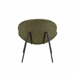 Fauteuil en velours vert Dorian
