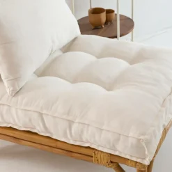 Fauteuil futon en rotin 1 place Elisa