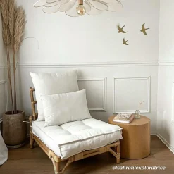 Fauteuil futon en rotin 1 place Elisa