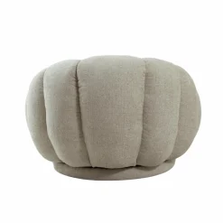 Fauteuil nuage en tissu écru Héléna