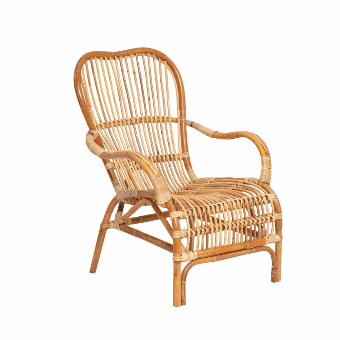 Fauteuil vintage en rotin Rattan