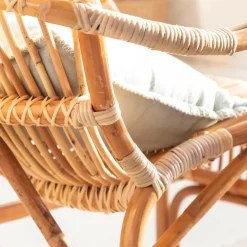 Fauteuil vintage en rotin Rattan