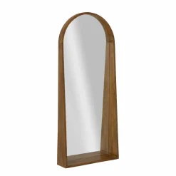 Grand miroir en bois de manguier Marley