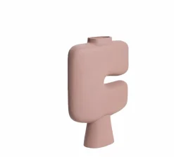 Grand vase rose en aluminium Cosmo