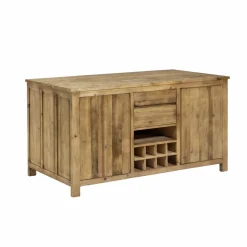 Ilot central en bois recyclé Garance