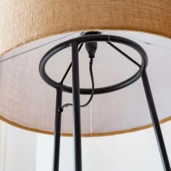Lampe sur pied avec tablette en jute Odessa