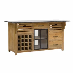 Îlot central en bois recyclé Champêtre