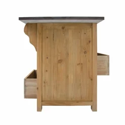 Îlot central en bois recyclé Champêtre