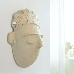 Masque avec couronne en papier mâché Antoine