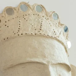 Masque avec couronne en papier mâché Antoine