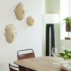 Masque ovale en papier mâché Antoine