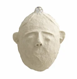 Masque ovale en papier mâché Antoine