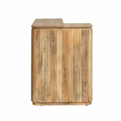 Meuble bar en angle bois de manguier Lou