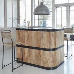 Meuble bar en bois de manguier New-York